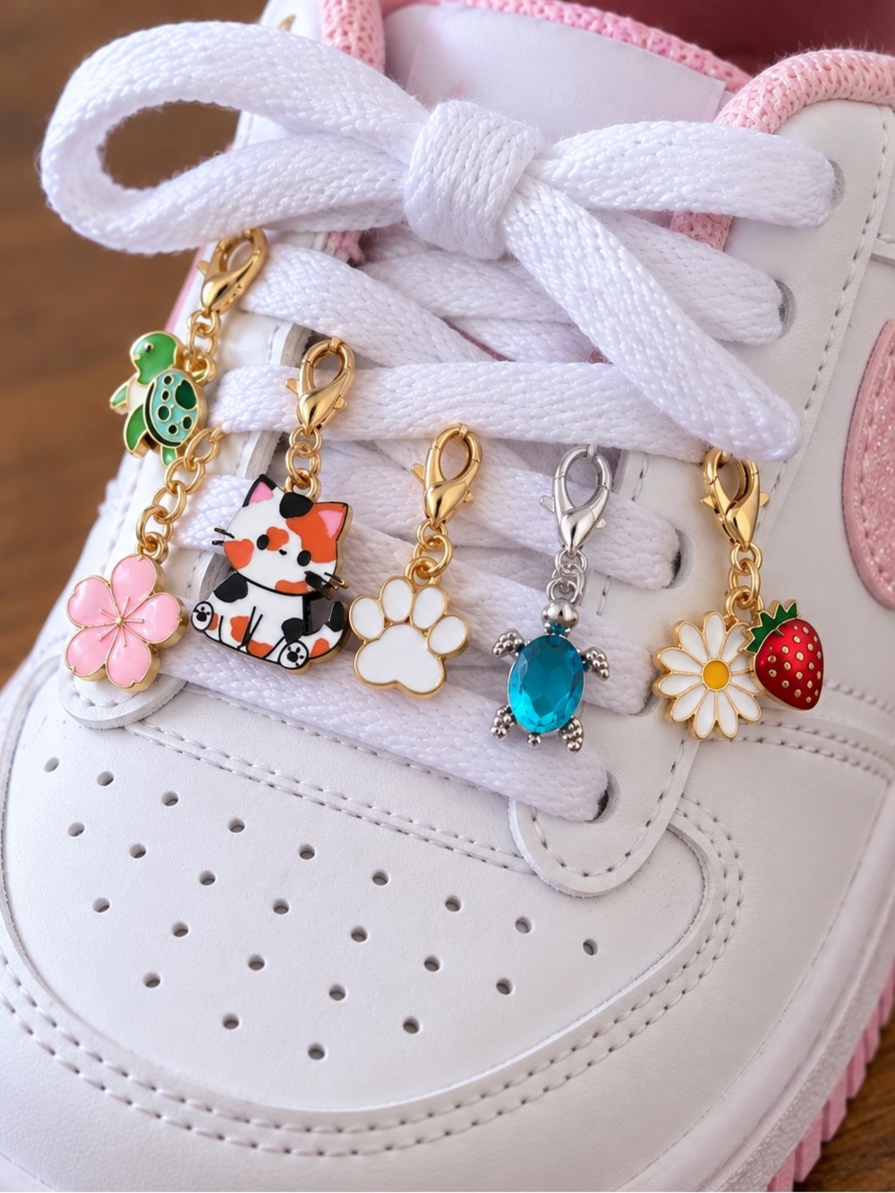 Kids' Cute Enamel Shoe Charms Set